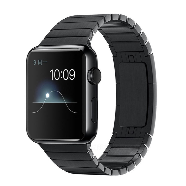 Kønt Metal Universal Rem passer til Apple Smartwatch - Sort#serie_1