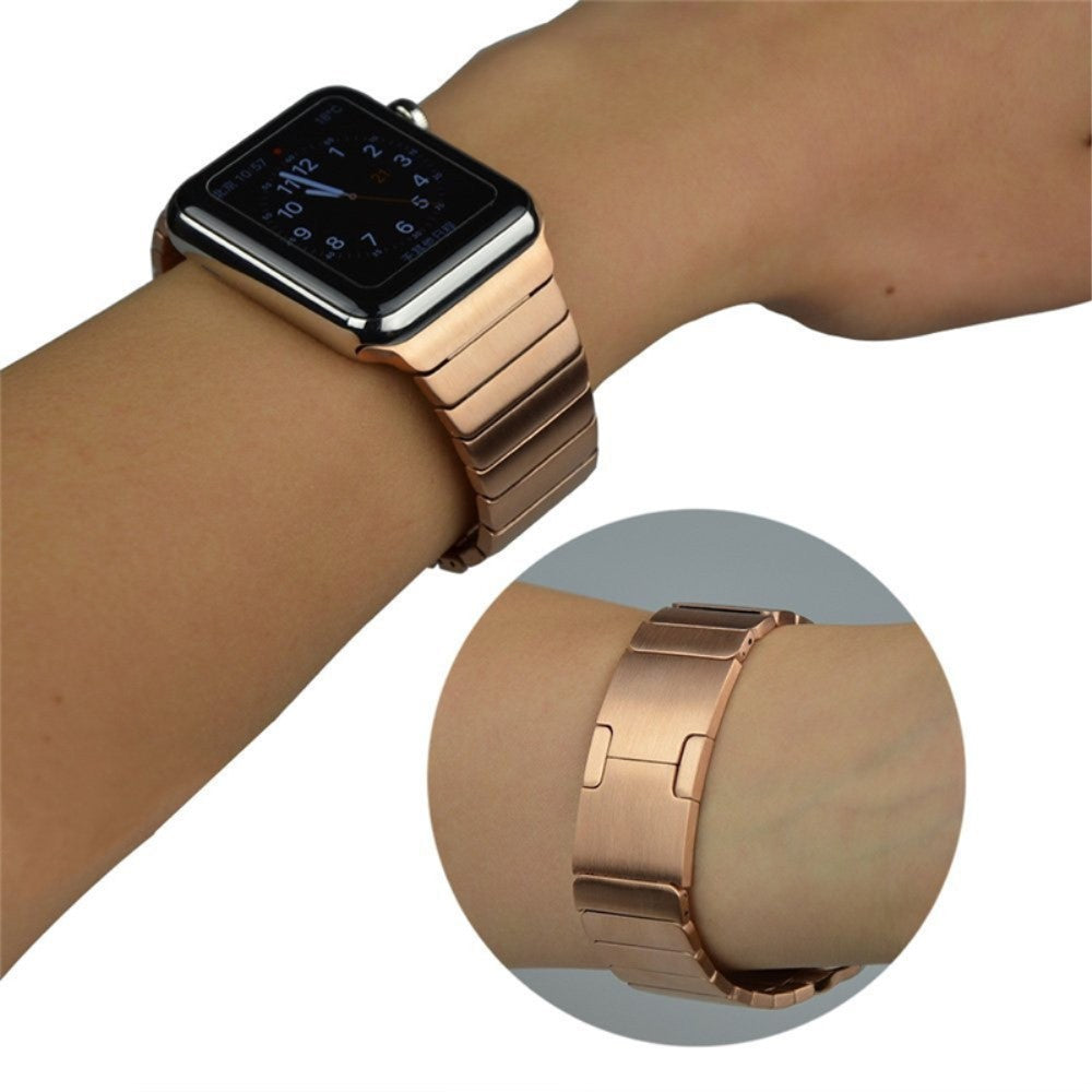 Kønt Metal Universal Rem passer til Apple Smartwatch - Pink#serie_2