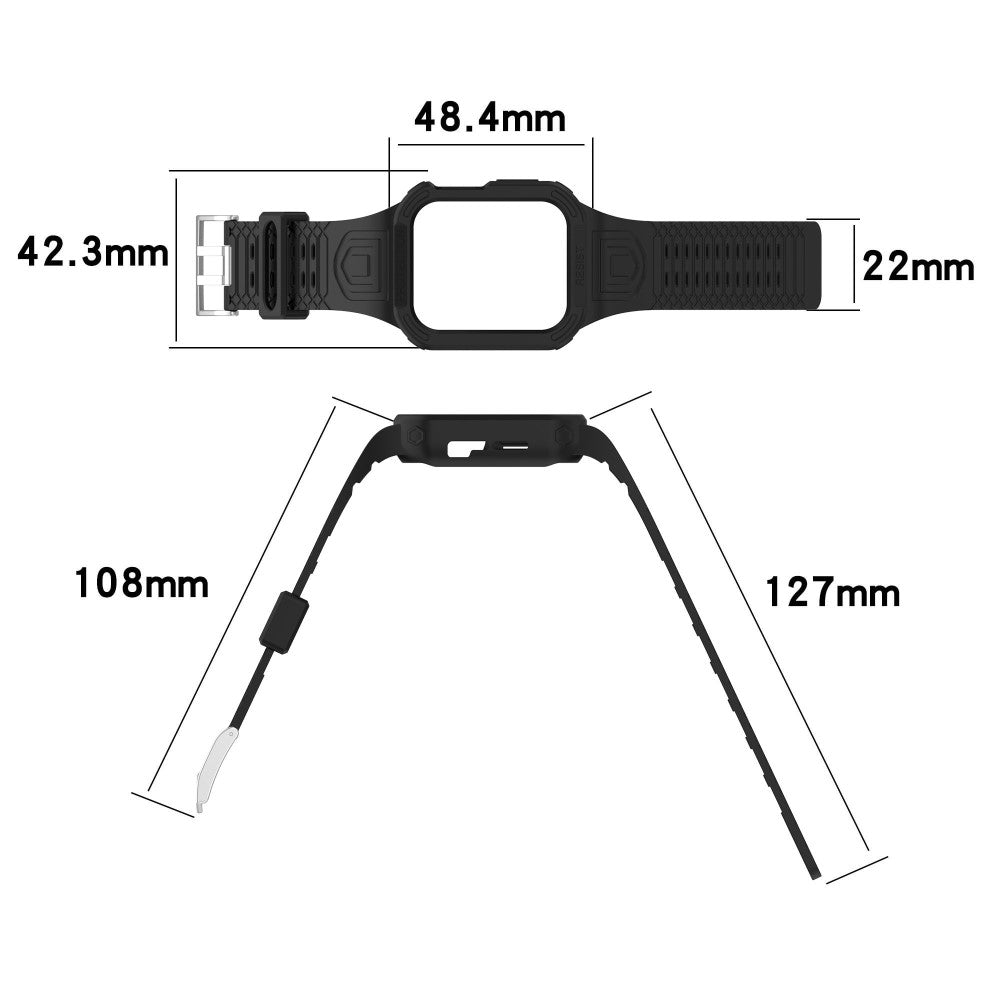 Meget Komfortabel Plastik Universal Rem passer til Apple Smartwatch - Hvid#serie_3