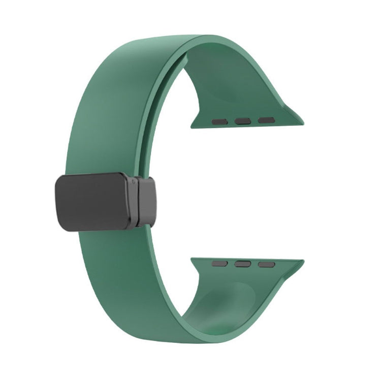 Klassisk Silikone Universal Rem passer til Apple Smartwatch - Grøn#serie_10