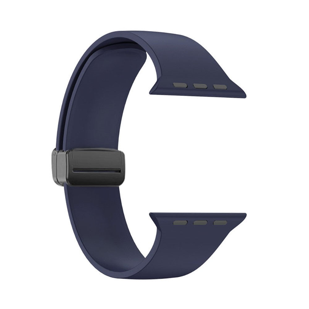 Klassisk Silikone Universal Rem passer til Apple Smartwatch - Blå#serie_11