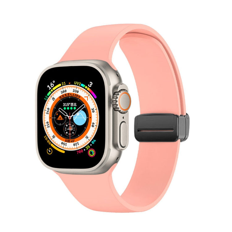 Klassisk Silikone Universal Rem passer til Apple Smartwatch - Pink#serie_4