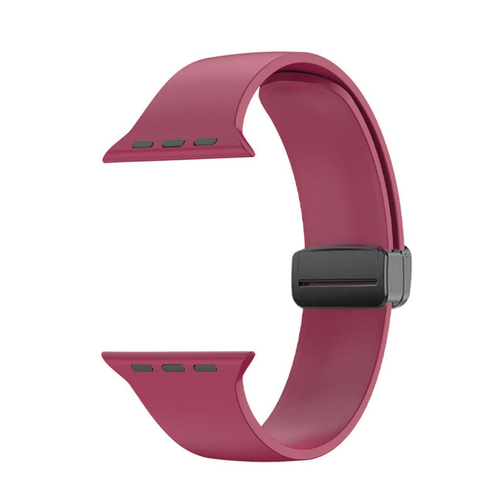 Klassisk Silikone Universal Rem passer til Apple Smartwatch - Rød#serie_8