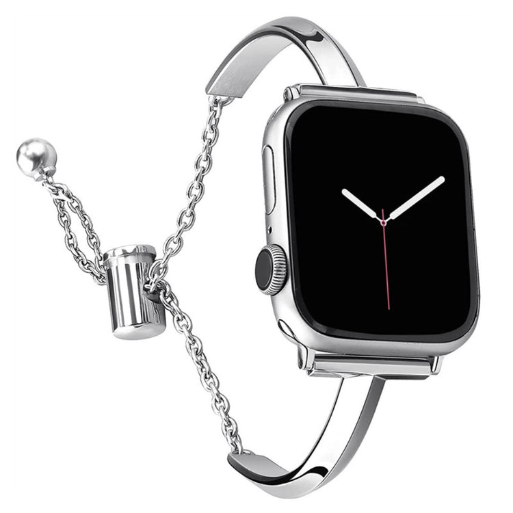 Helt Vildt Kønt Metal Universal Rem passer til Apple Smartwatch - Sølv#serie_2