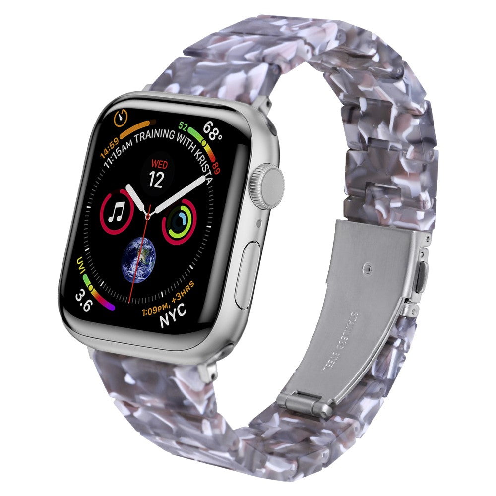 Meget Fed Plastik Universal Rem passer til Apple Smartwatch - Sølv#serie_2