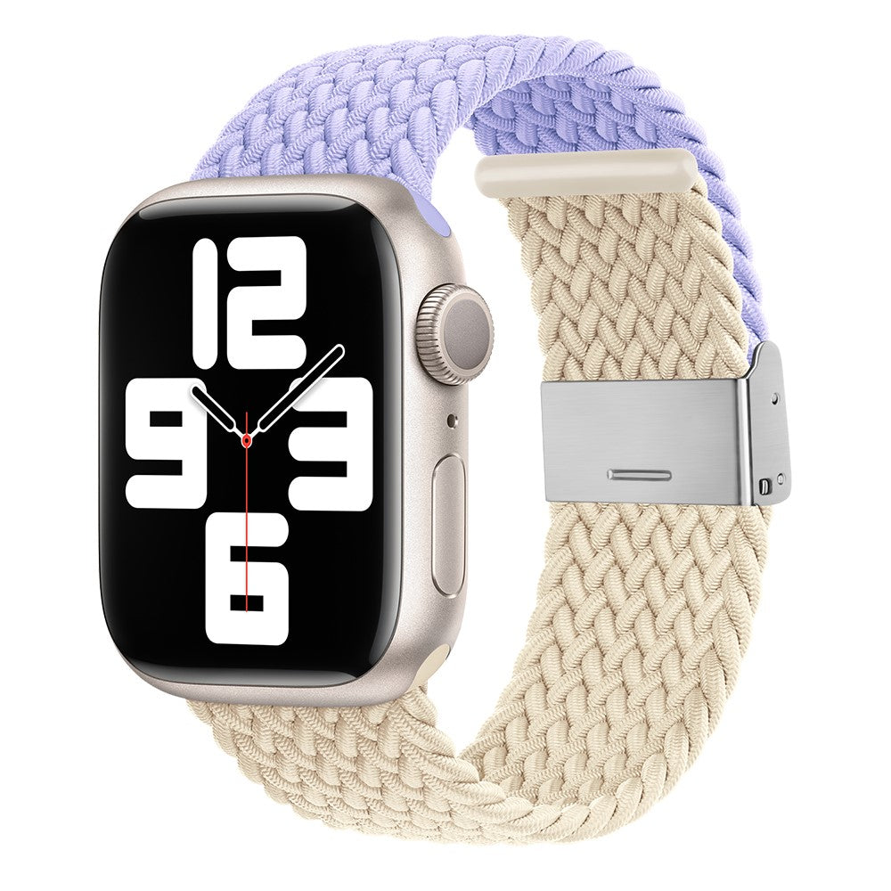 Glimrende Nylon Universal Rem passer til Apple Smartwatch - Lilla#serie_12