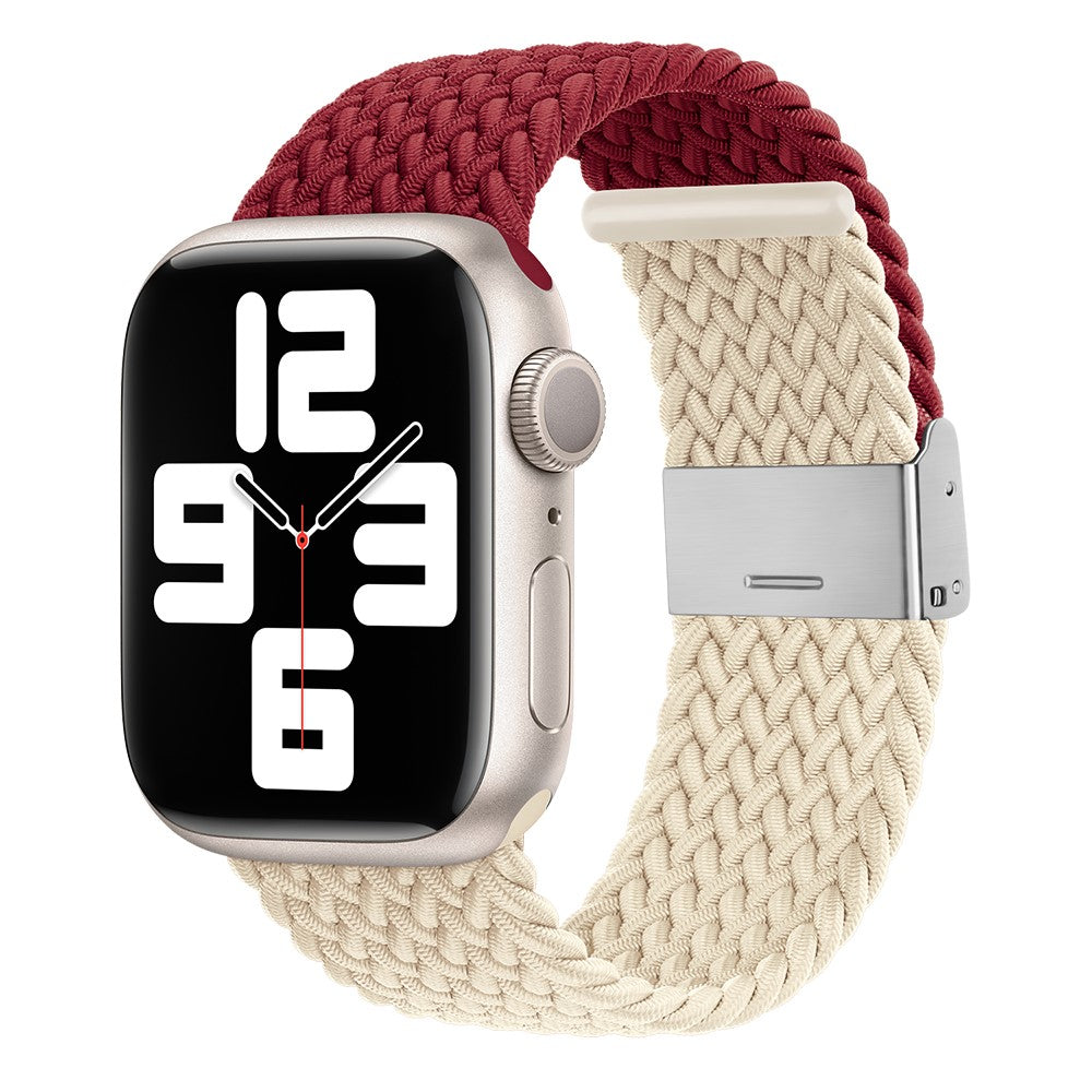 Glimrende Nylon Universal Rem passer til Apple Smartwatch - Rød#serie_2