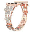 Mega Fint Metal Og Rhinsten Universal Rem passer til Apple Smartwatch