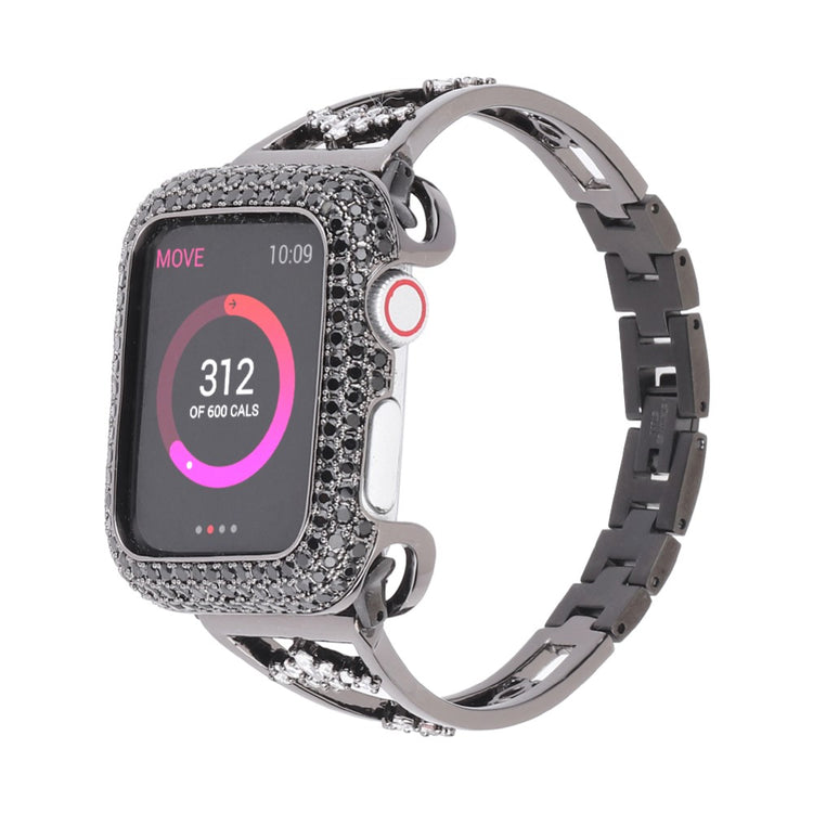 Meget Elegant Metal Universal Rem passer til Apple Smartwatch - Sort#serie_1