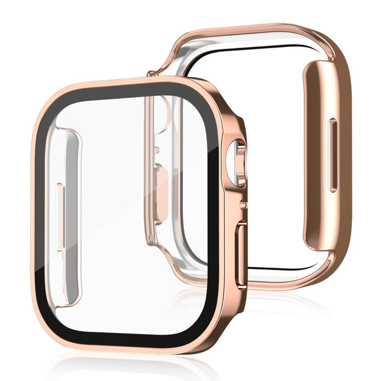 Fed Universal Apple Cover med Skærmbeskytter i Plastik og Hærdet Glas - Pink#serie_5