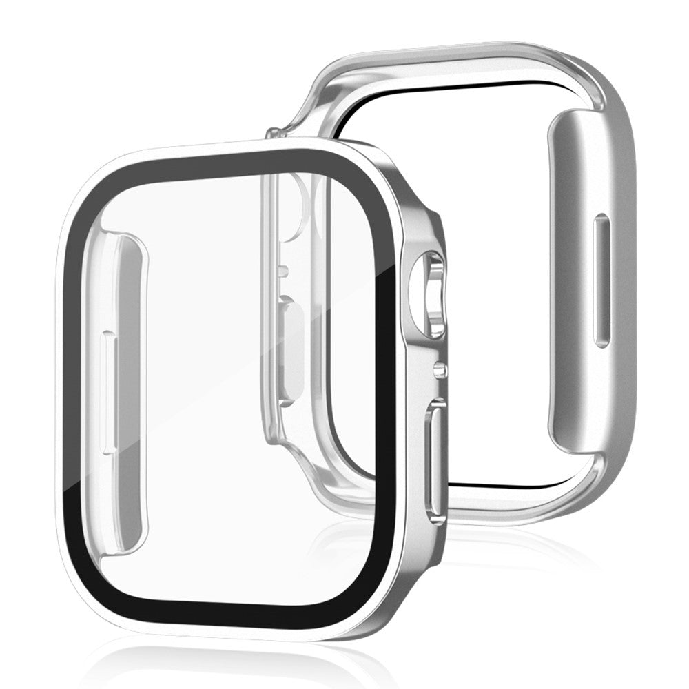 Fed Universal Apple Cover med Skærmbeskytter i Plastik og Hærdet Glas - Sølv#serie_6