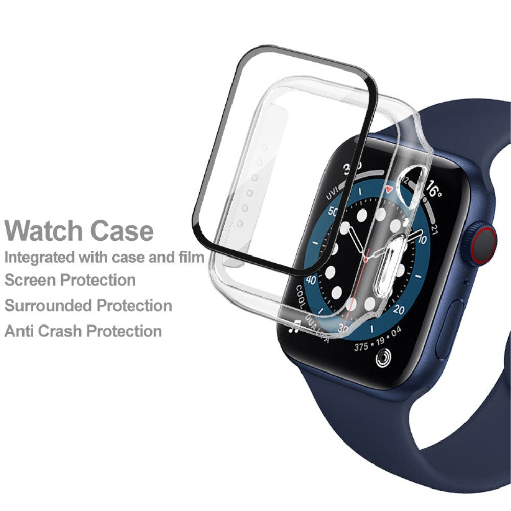 Rigtigt Fint Universal Apple Cover med Skærmbeskytter i Plastik og Hærdet Glas - Gennemsigtig#serie_3
