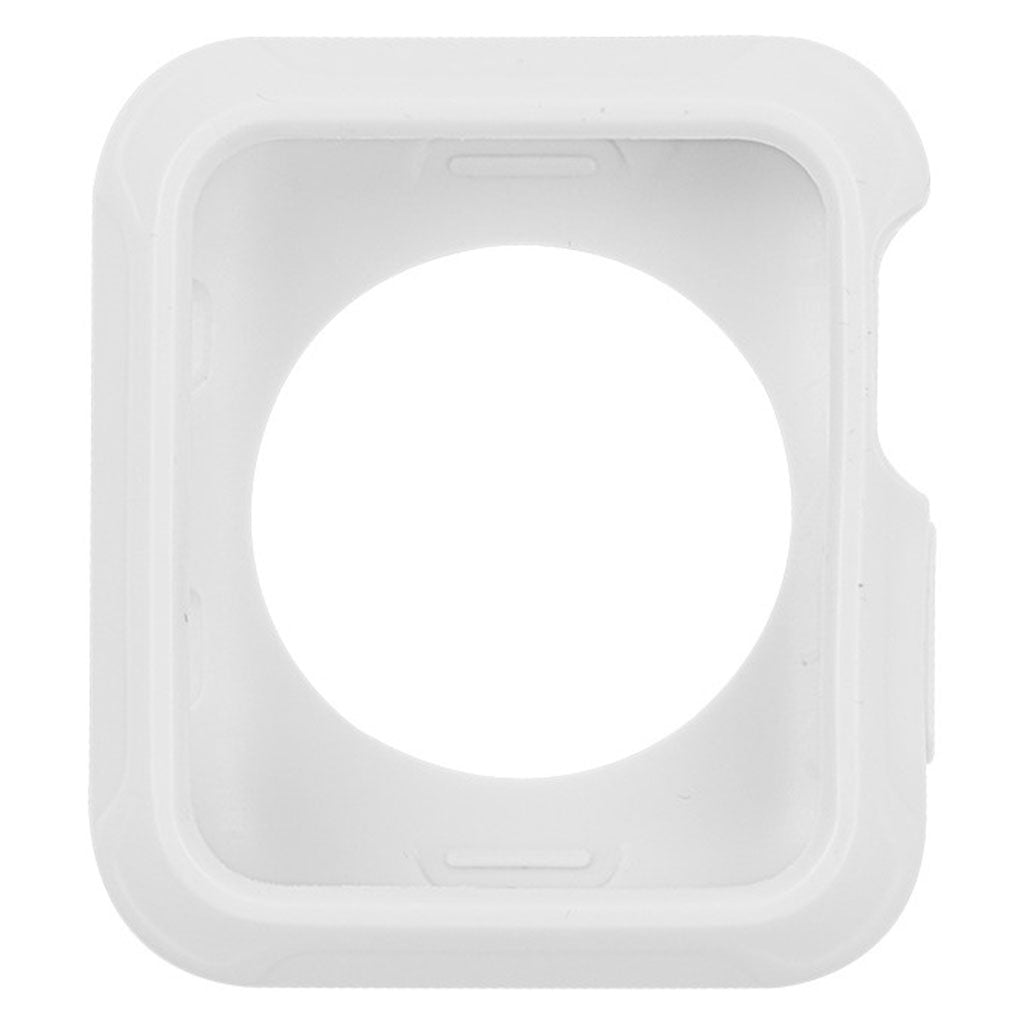 Fed Apple Watch Series 1-3 42mm Silikone Cover - Hvid#serie_1