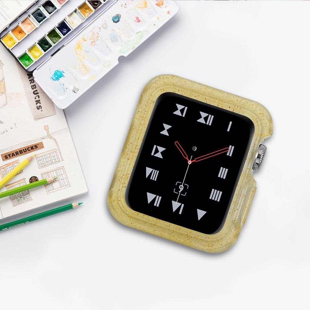 Fed Apple Watch Series 1-3 42mm Silikone Cover - Gul#serie_4