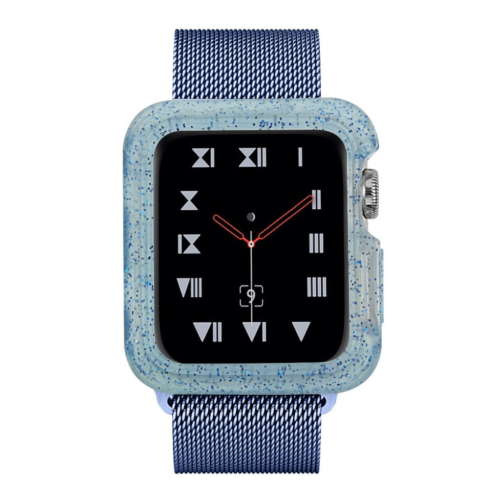Fed Apple Watch Series 1-3 42mm Silikone Cover - Blå#serie_5