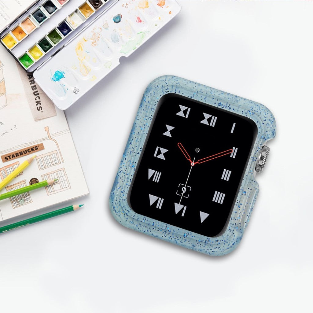 Fed Apple Watch Series 1-3 42mm Silikone Cover - Blå#serie_5