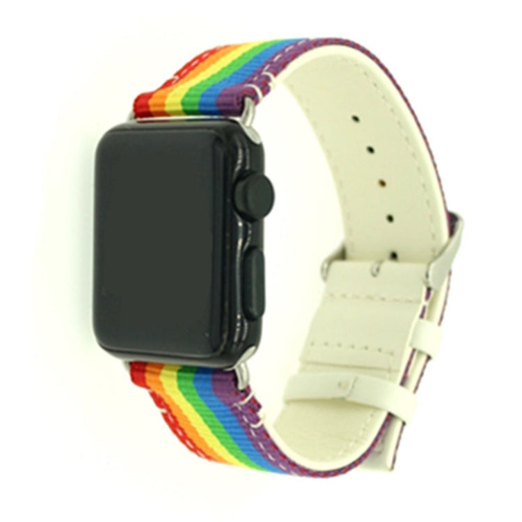 Vildt slidstærk Apple Watch Series 1-3 42mm Nylon Rem - Beige#serie_1
