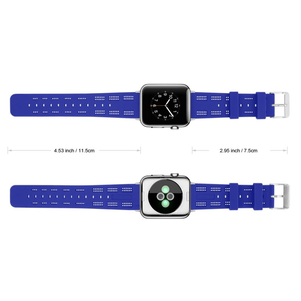 Meget sejt Apple Watch Series 1-3 42mm Silikone Rem - Blå#serie_1