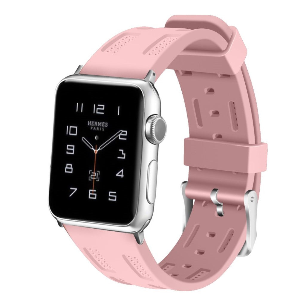 Meget sejt Apple Watch Series 1-3 42mm Silikone Rem - Pink#serie_4