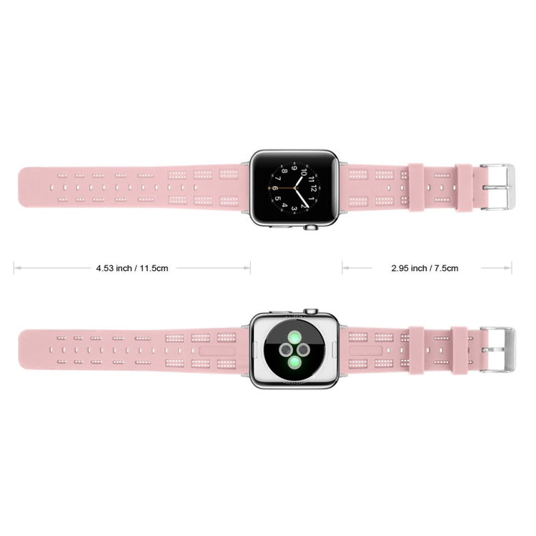 Meget sejt Apple Watch Series 1-3 42mm Silikone Rem - Pink#serie_4