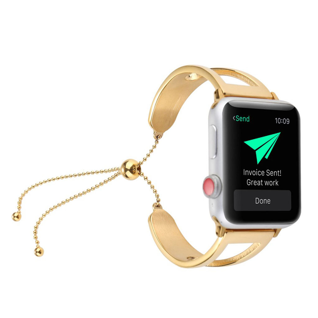Helt vildt skøn Apple Watch Series 1-3 42mm Metal Rem - Guld#serie_1