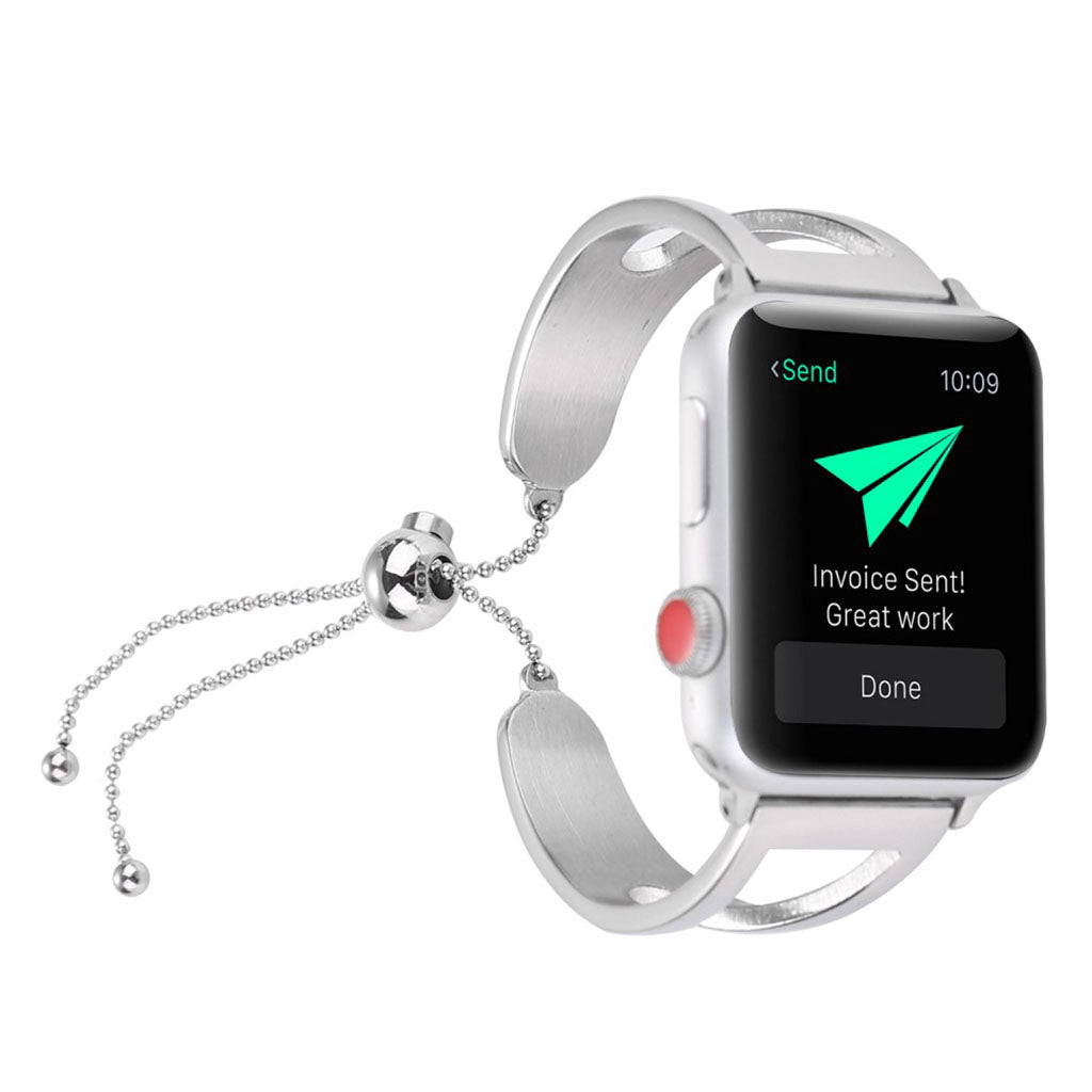 Helt vildt skøn Apple Watch Series 1-3 42mm Metal Rem - Sølv#serie_3