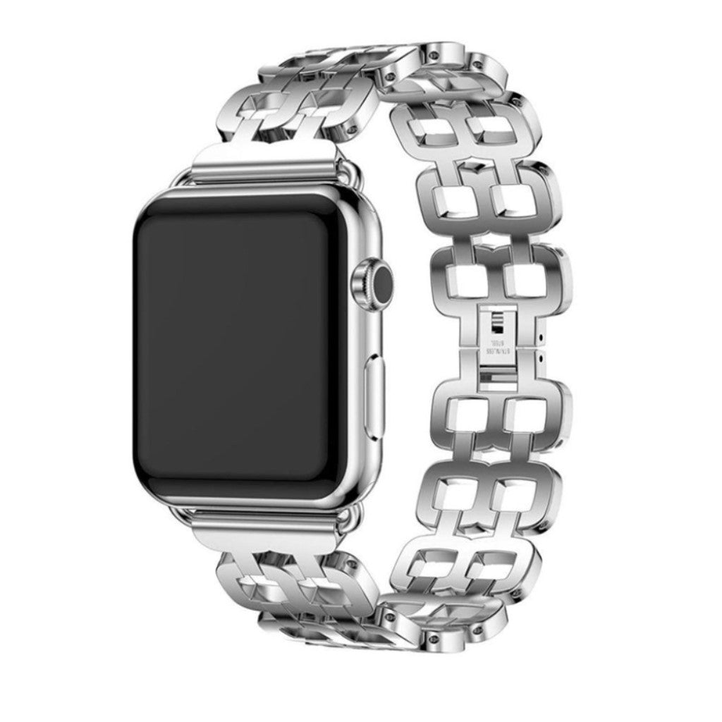 Vildt elegant Apple Watch Series 1-3 42mm Metal Rem - Sølv#serie_2