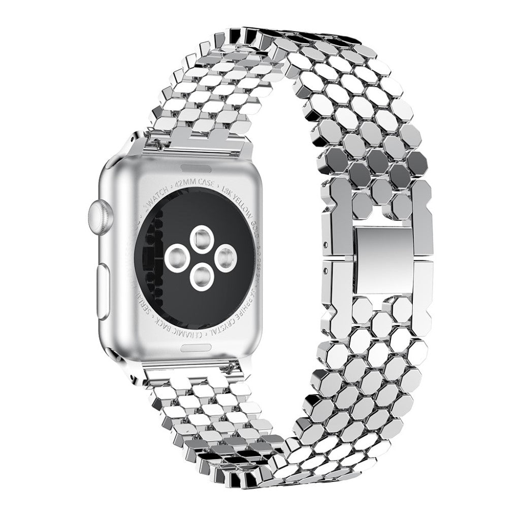 Super cool Apple Watch Series 1-3 42mm Metal Rem - Sølv#serie_2