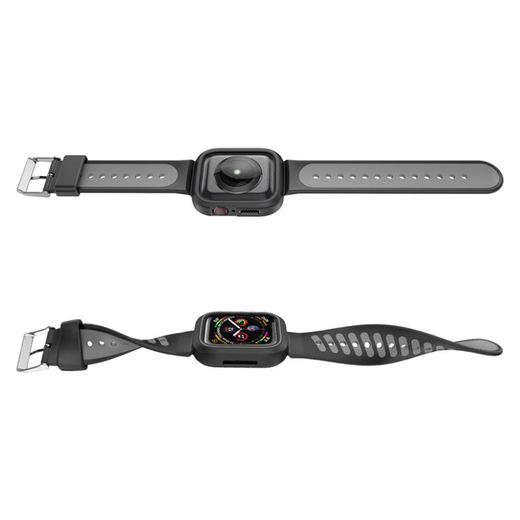 Vildt kønt Apple Watch Series 1-3 42mm Silikone Rem - Sort#serie_1