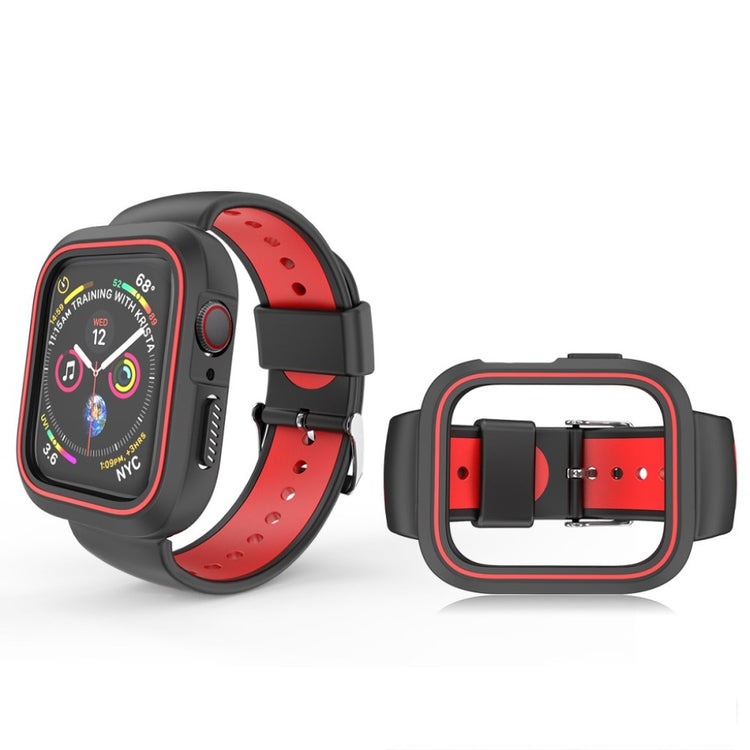 Vildt kønt Apple Watch Series 1-3 42mm Silikone Rem - Rød#serie_3