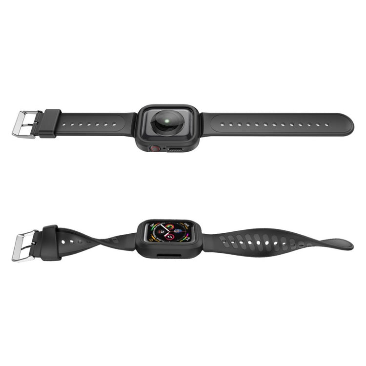 Vildt kønt Apple Watch Series 1-3 42mm Silikone Rem - Sort#serie_4