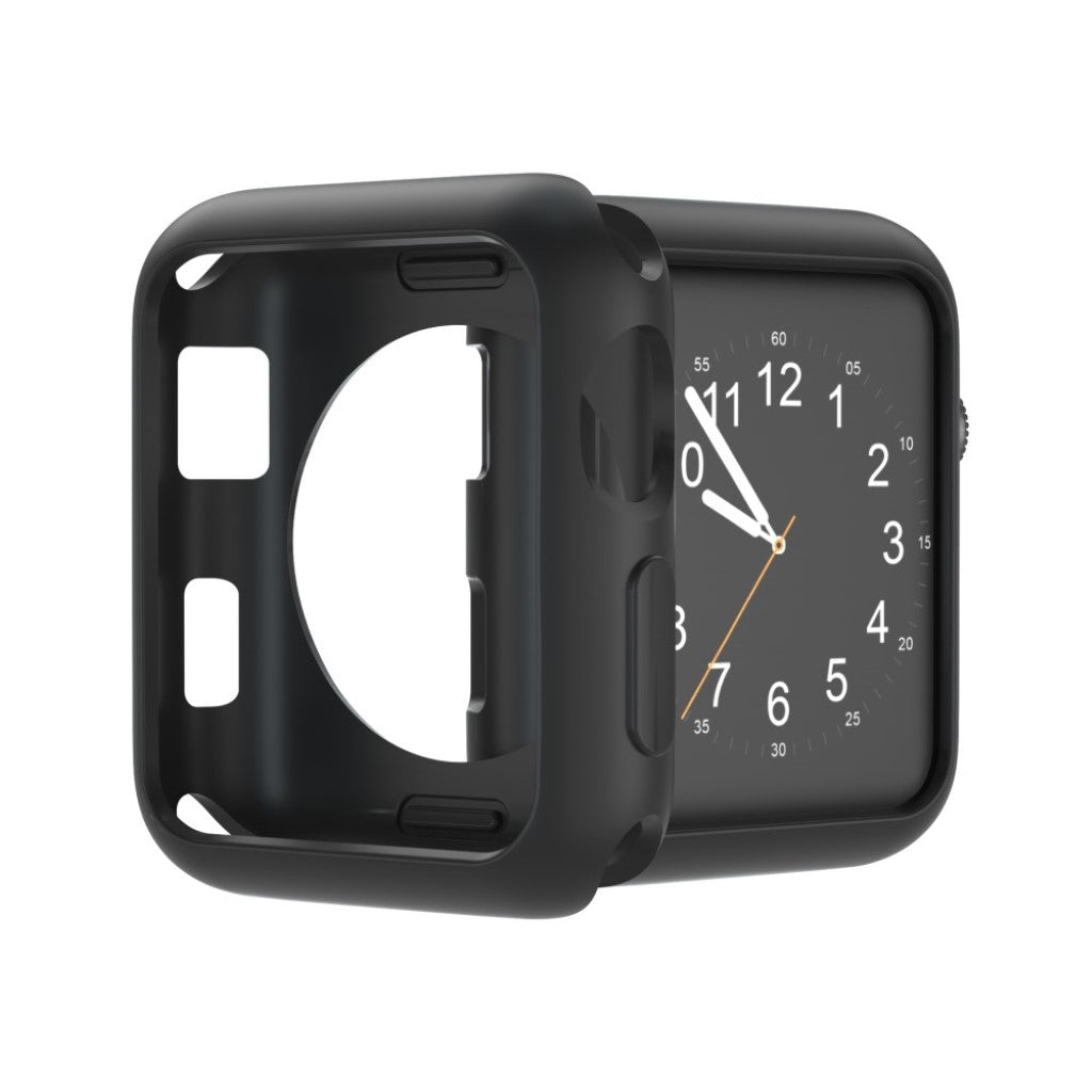 Vildt Fed Apple Watch Series 1-3 42mm Silikone Cover - Sort#serie_1