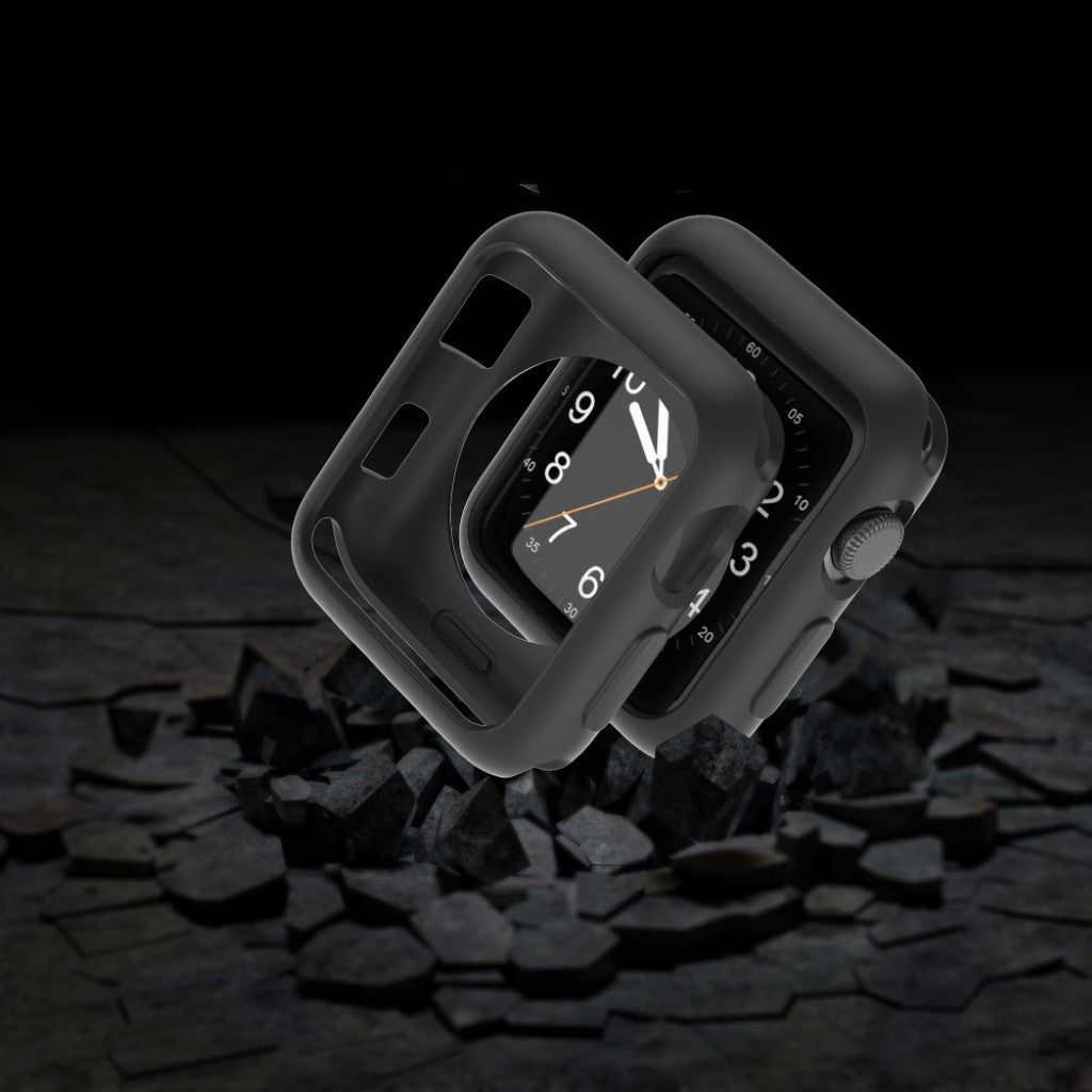 Vildt Fed Apple Watch Series 1-3 42mm Silikone Cover - Sort#serie_1