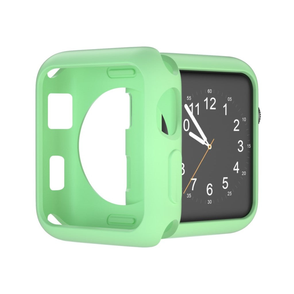 Vildt Fed Apple Watch Series 1-3 42mm Silikone Cover - Grøn#serie_10