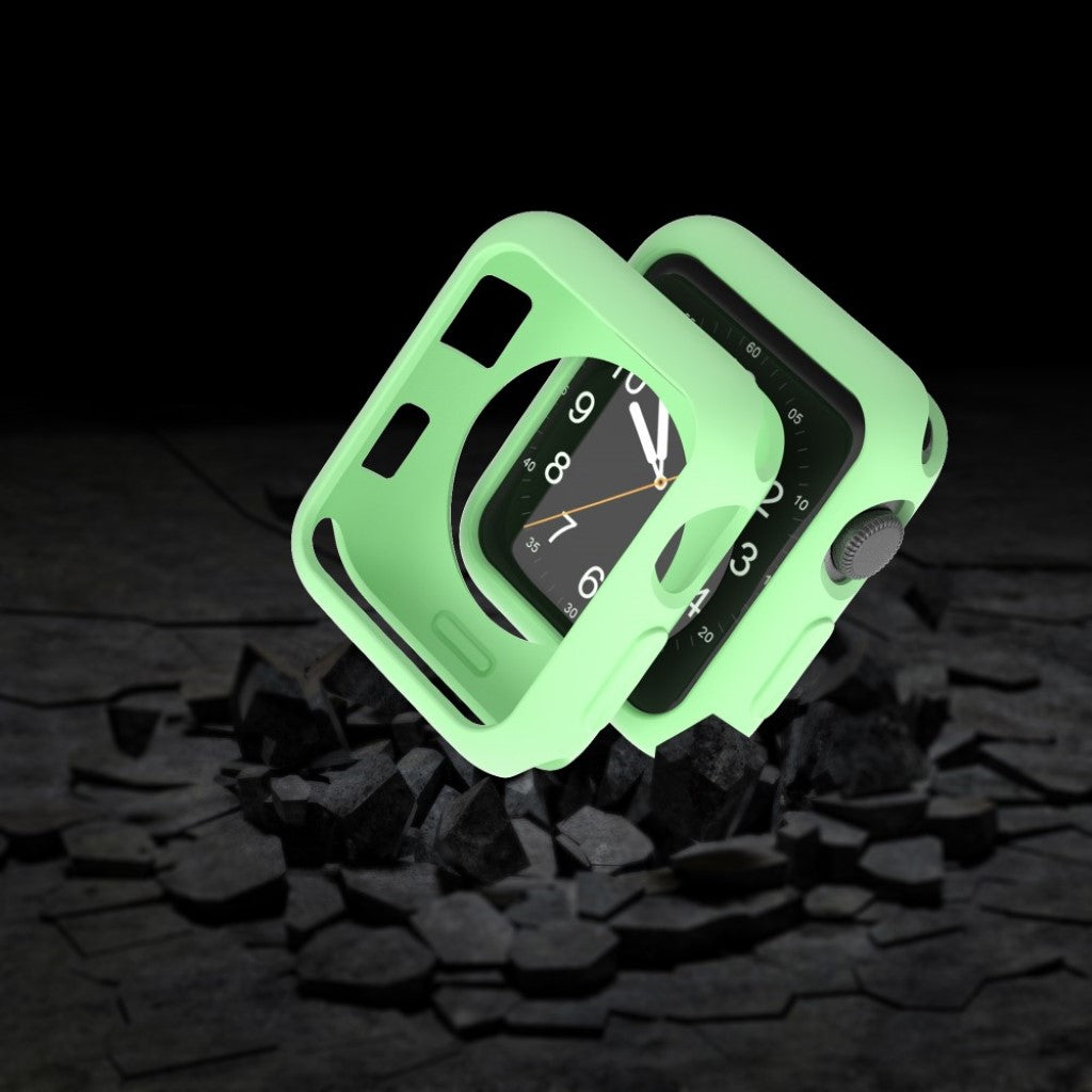 Vildt Fed Apple Watch Series 1-3 42mm Silikone Cover - Grøn#serie_10