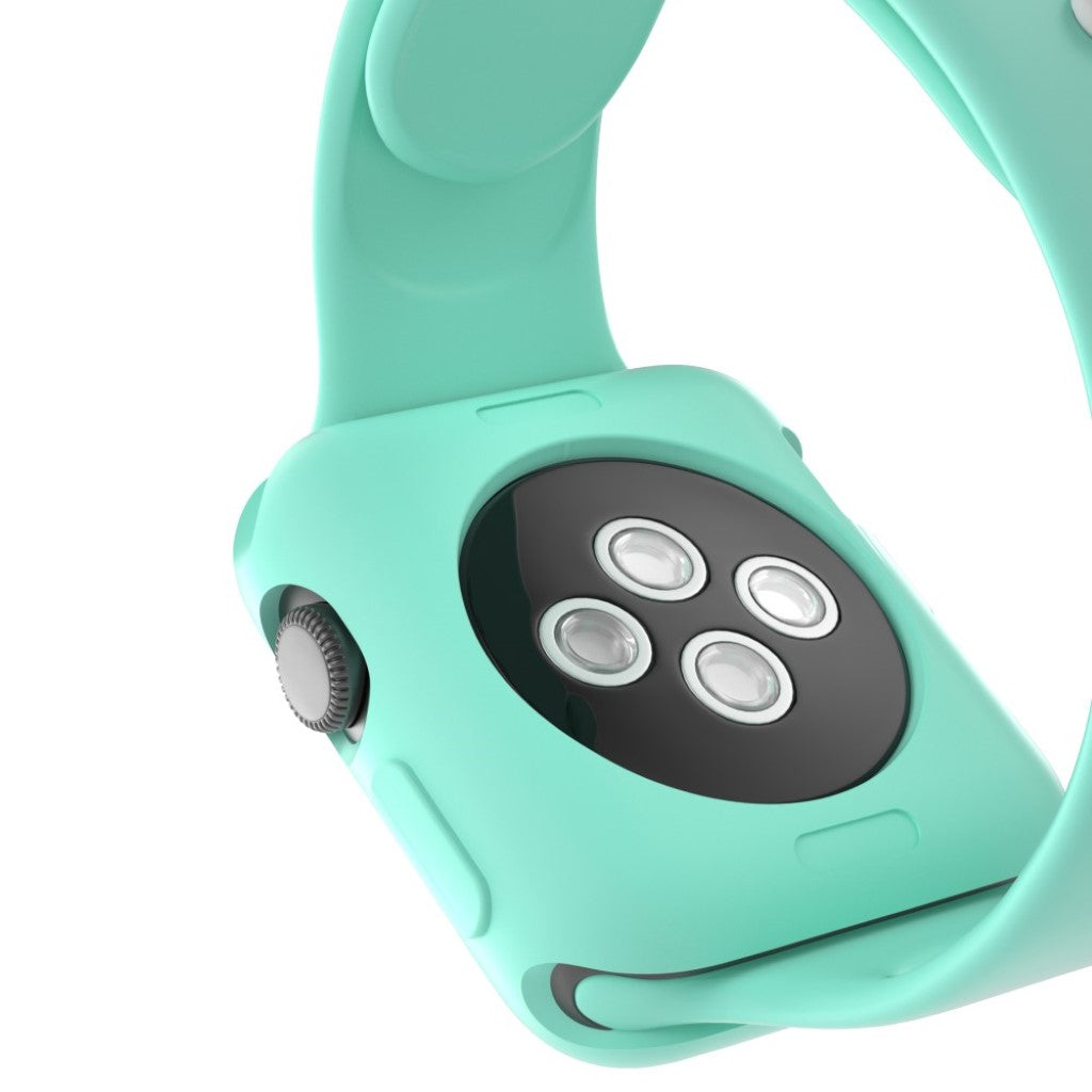 Vildt Fed Apple Watch Series 1-3 42mm Silikone Cover - Grøn#serie_11