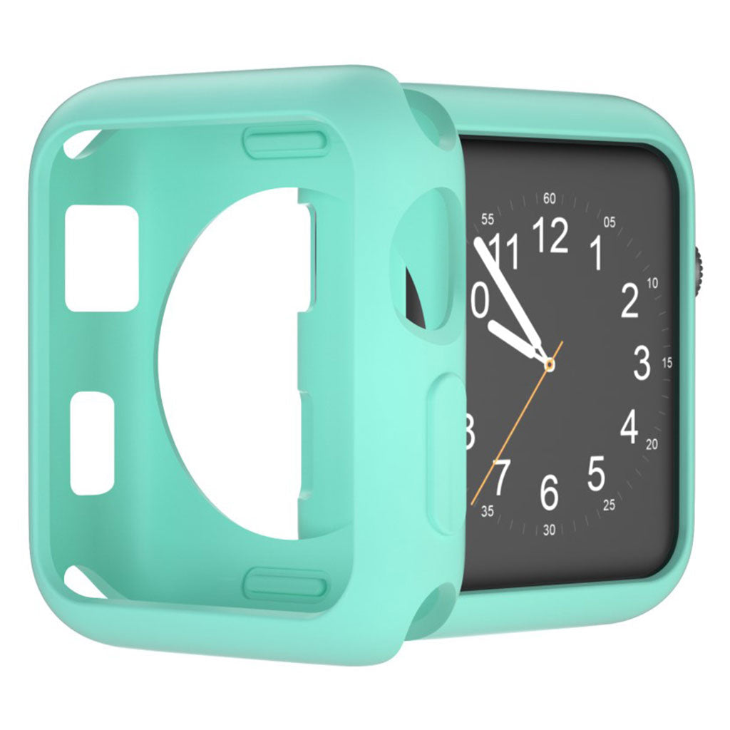 Vildt Fed Apple Watch Series 1-3 42mm Silikone Cover - Grøn#serie_11