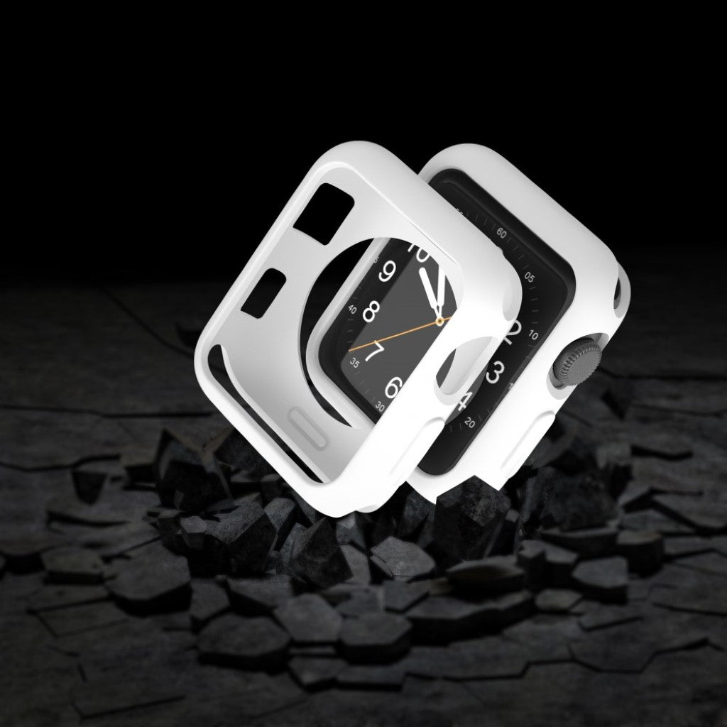 Vildt Fed Apple Watch Series 1-3 42mm Silikone Cover - Hvid#serie_2