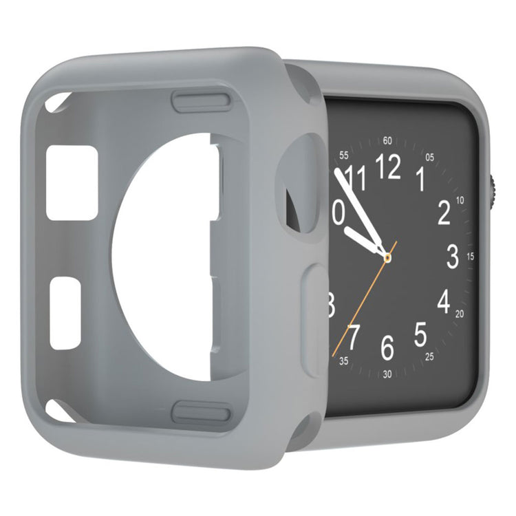 Vildt Fed Apple Watch Series 1-3 42mm Silikone Cover - Sølv#serie_4