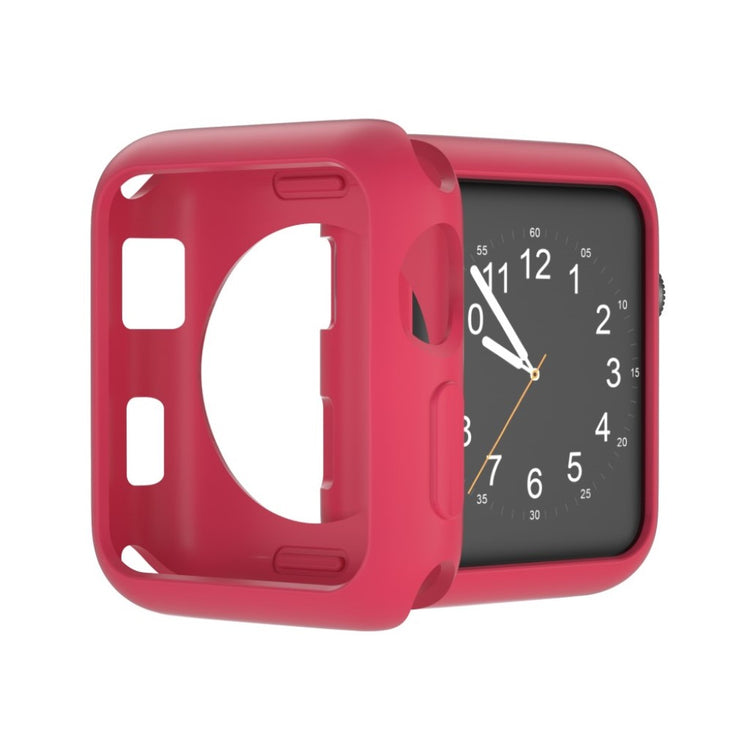 Vildt Fed Apple Watch Series 1-3 42mm Silikone Cover - Rød#serie_5