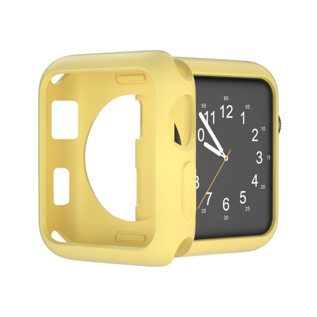 Vildt Fed Apple Watch Series 1-3 42mm Silikone Cover - Gul#serie_9
