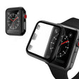 Fint Cover med Skærmbeskytter i Hærdet Glas passer til Apple Watch Series 1-3 42mm
