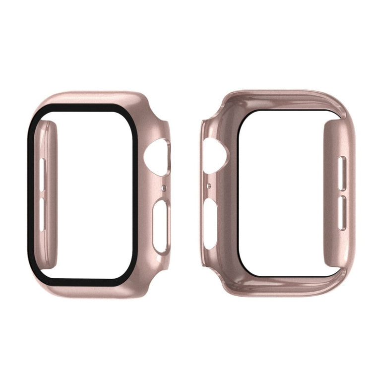 Alle Tiders Apple Watch Series 1-3 42mm Cover med Skærmbeskytter i Hærdet Glas - Pink#serie_5