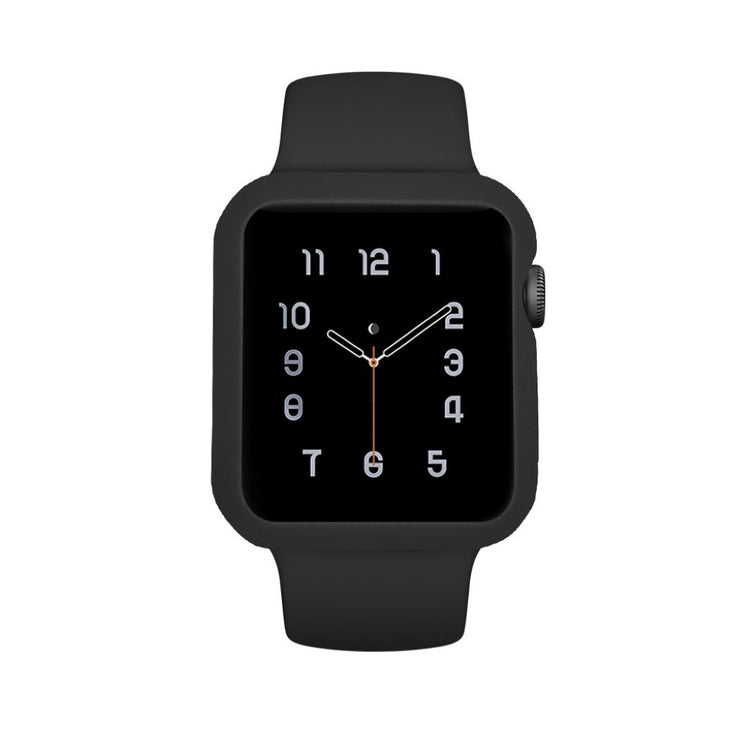 Apple Watch Series 1-3 42mm Holdbar Silikone Bumper  - Sort#serie_1