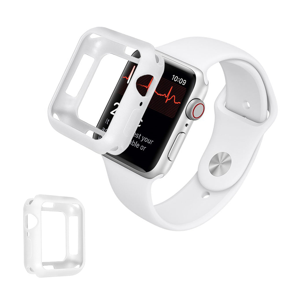 Apple Watch Series 1-3 42mm Holdbar Silikone Bumper  - Hvid#serie_2