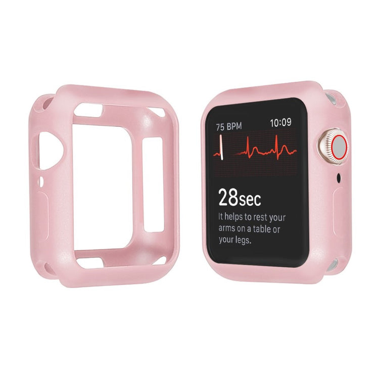 Apple Watch Series 1-3 42mm Holdbar Silikone Bumper  - Pink#serie_6