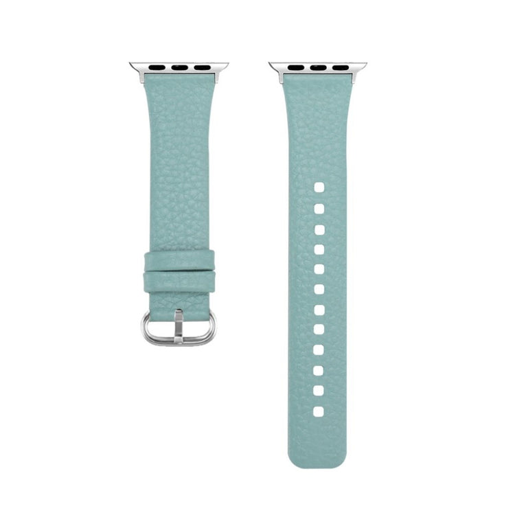 Rigtigt flot Apple Watch Series 1-3 42mm Ægte læder Rem - Grøn#serie_3