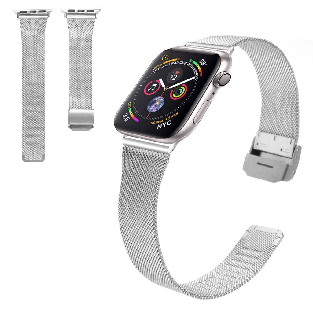 Meget smuk Apple Watch Series 1-3 42mm Metal Rem - Sølv#serie_7