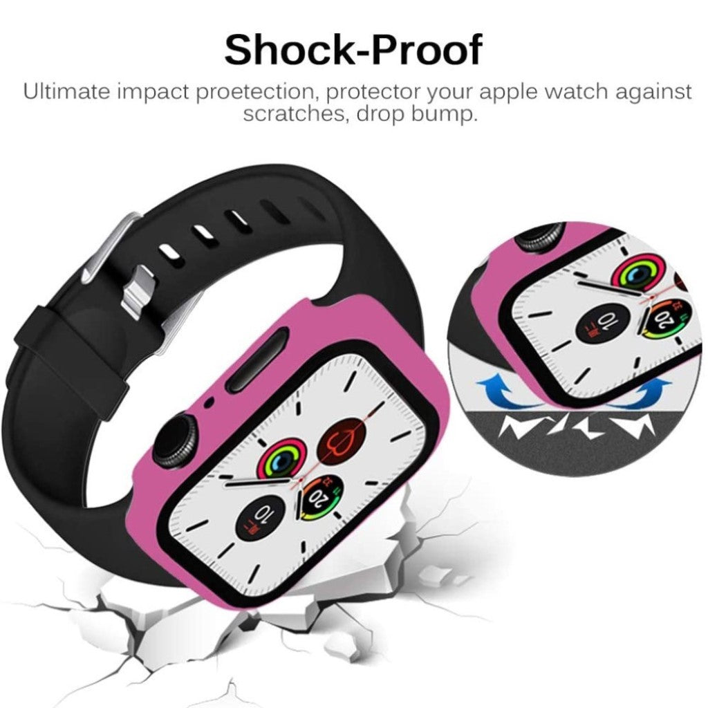 Apple Watch Series 1-3 42mm Holdbar Plastik Bumper  - Pink#serie_11