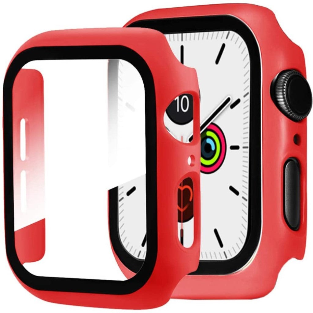 Apple Watch Series 1-3 42mm Holdbar Plastik Bumper  - Rød#serie_5